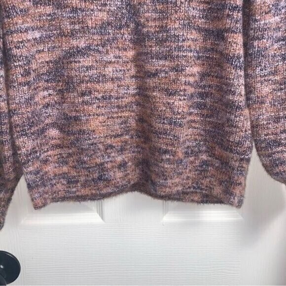 Madewell Space-Dyed Eaton Puff Sleeve Pullover Long Sleeve Sweater Size XS - Picture 4 of 9